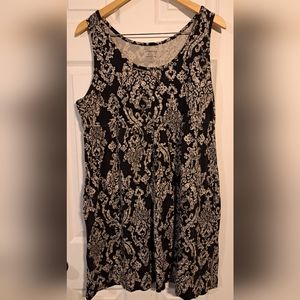 Sonoma dress for women in black and white, size XL.